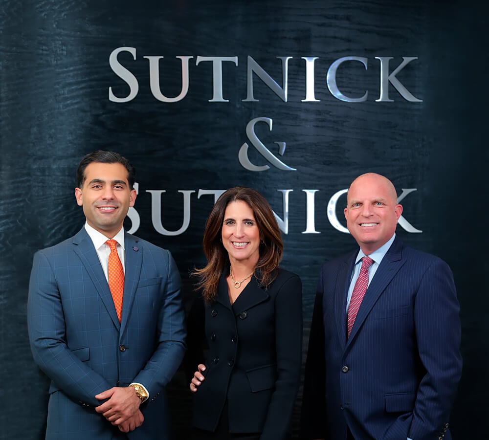 Attorneys Omid S. Irani, Laura C. Sutnick and Warren S. Sutnick